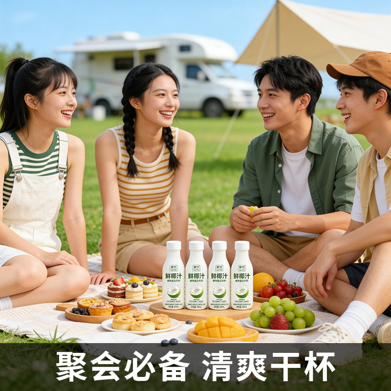 农垦惠饮 鲜椰汁 350ml（6瓶装）